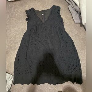 Black Eyelet Romper Boutique XS